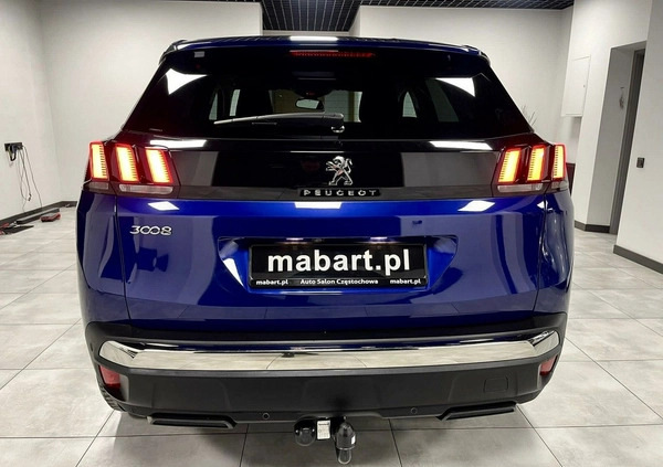 Peugeot 3008 cena 93000 przebieg: 116000, rok produkcji 2019 z Jasień małe 781